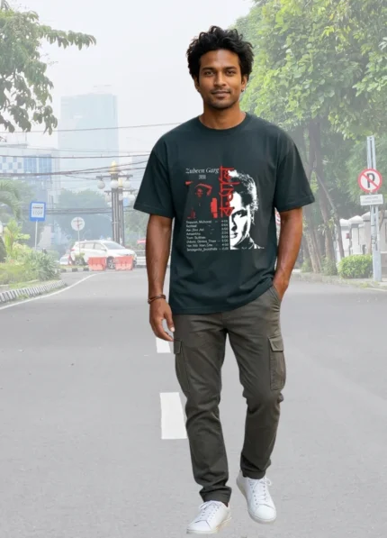 Zubeen Garg Zubeen Garg Tribute T-Shirt | Unisex Regular Fit | Pure Cotton T-shirt