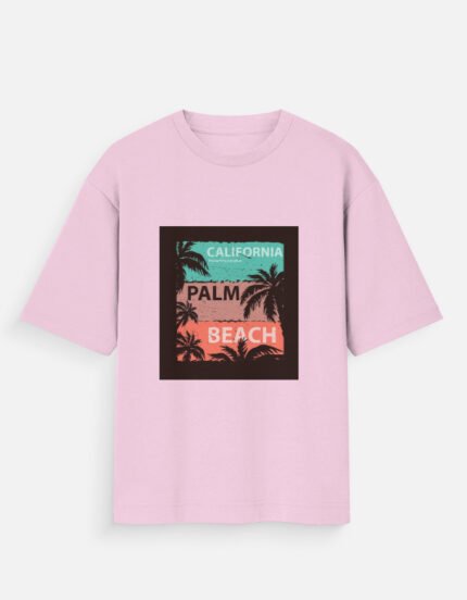Unisex Oversized | California Palm Beach T-shirt | Men | Women