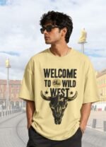 Wild West Printed Pure Cotton T-Shirt | Unisex Oversized T-Shirt - Image 2