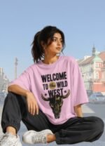 Wild West Printed Pure Cotton T-Shirt | Unisex Oversized T-Shirt