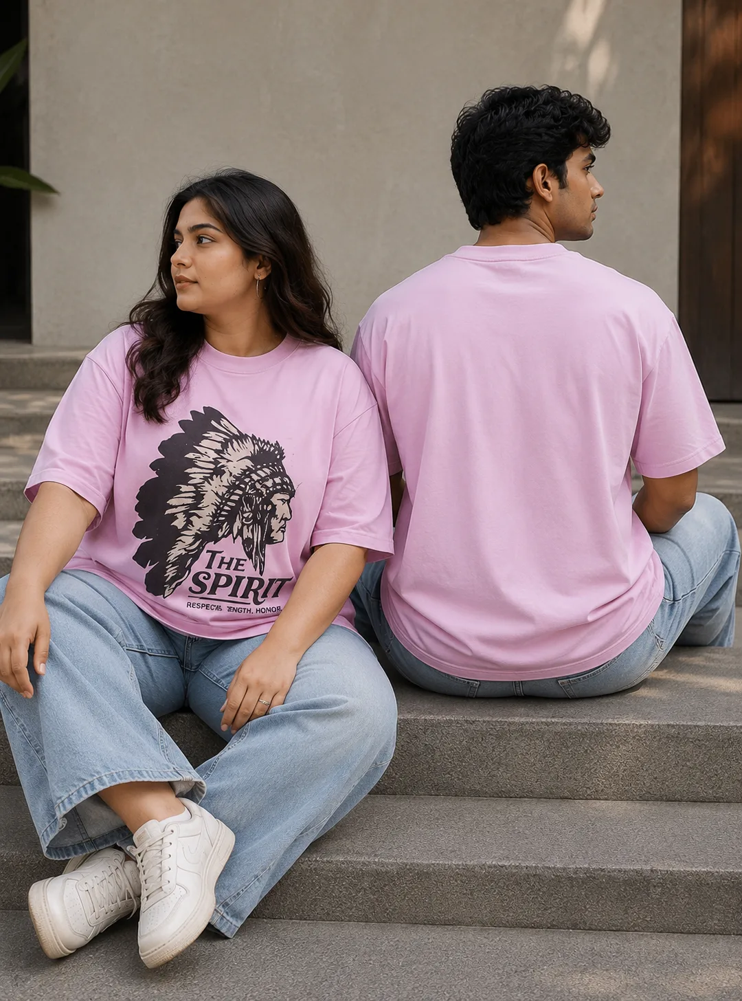 spirit The Spirit Design T-Shirt | Cotton | Unisex Oversized T-Shirt - Image 1
