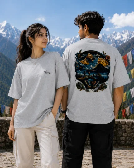 Himalayan Soul Unisex Oversized T-Shirt | Design On Back | Premium | 100% Cotton
