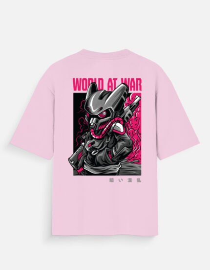 World At War Printed Unisex Oversized Cotton T-Shirt | 100% cotton