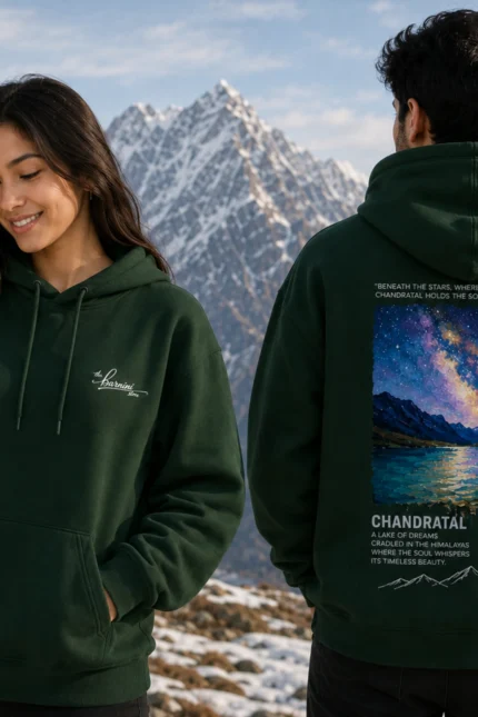 chandratal trek oversized hoodie
