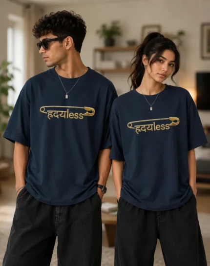 Heartless Unisex Oversized T-Shirt | 100% Cotton