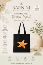 Starfish Hand-Painted Canvas Tote Bag - Image 4