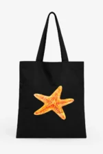 Starfish Hand-Painted Canvas Tote Bag - Image 2