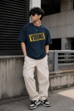 Vibing Unisex Oversized T-Shirt | Cotton T-shirt - Image 6