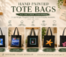 Hand painted tote bags in India
