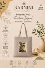 Hand-Painted Landscape Tote Bag by Dhrupad | Barnini - Image 2